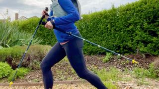 Woman using Harrier Catbells Aluminium Z-Poles