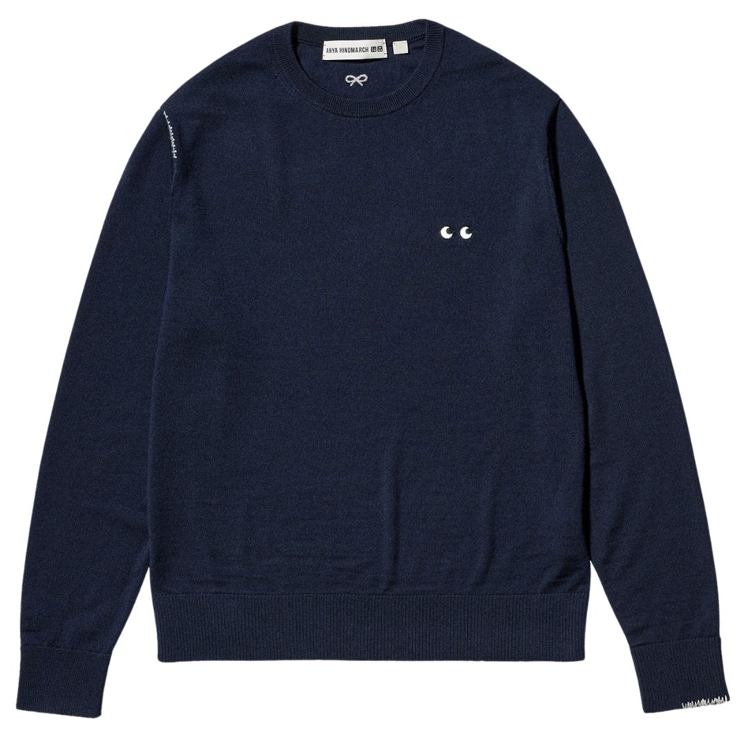 Uniqlo X Anya Hindmarch 100% Merino Crew Neck Jumper