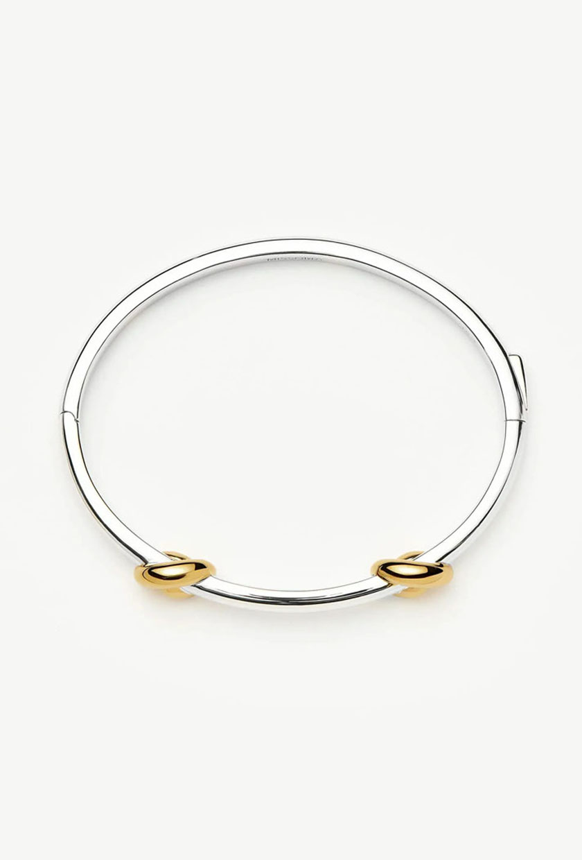 Lucy Williams Knot Hinged Bangle | Mixed Metal - Mixed Metal / S
