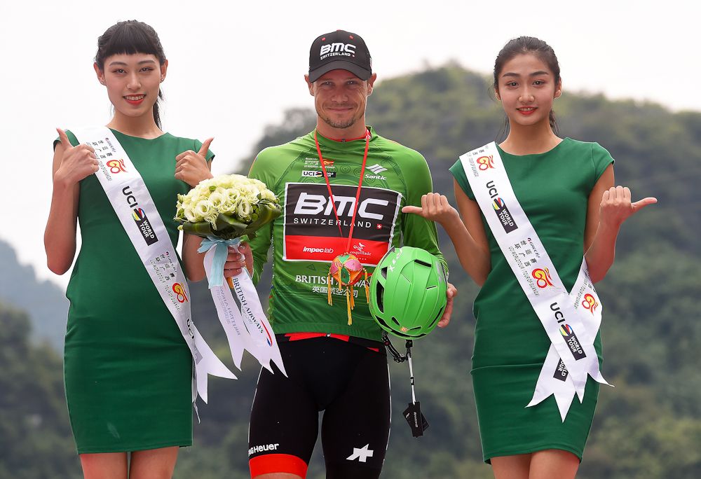 Nicolas Roche came away with the mountains jersey after stage 4 at the Tour og Guangxi