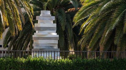 Cathedral for One - Concéntrico 2026 installation out of marbles