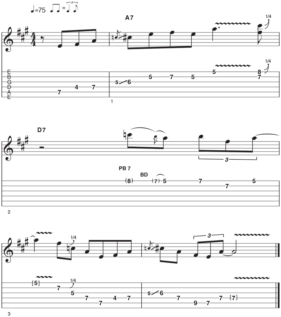 Blues Phrase Example