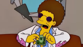 Disco Stu in The Simpsons.