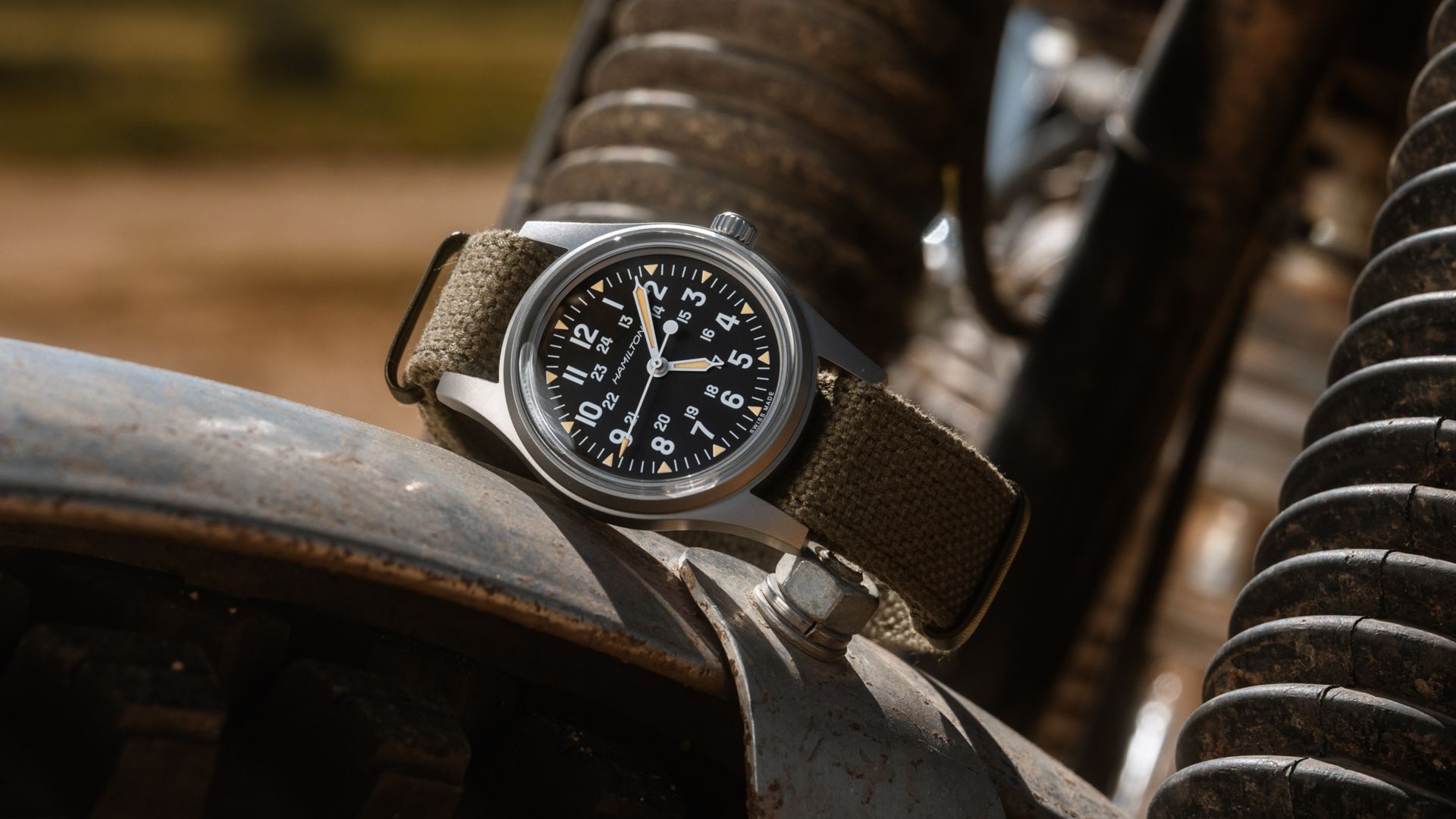 This Hamilton Khaki Field Mechanical is the perfect military