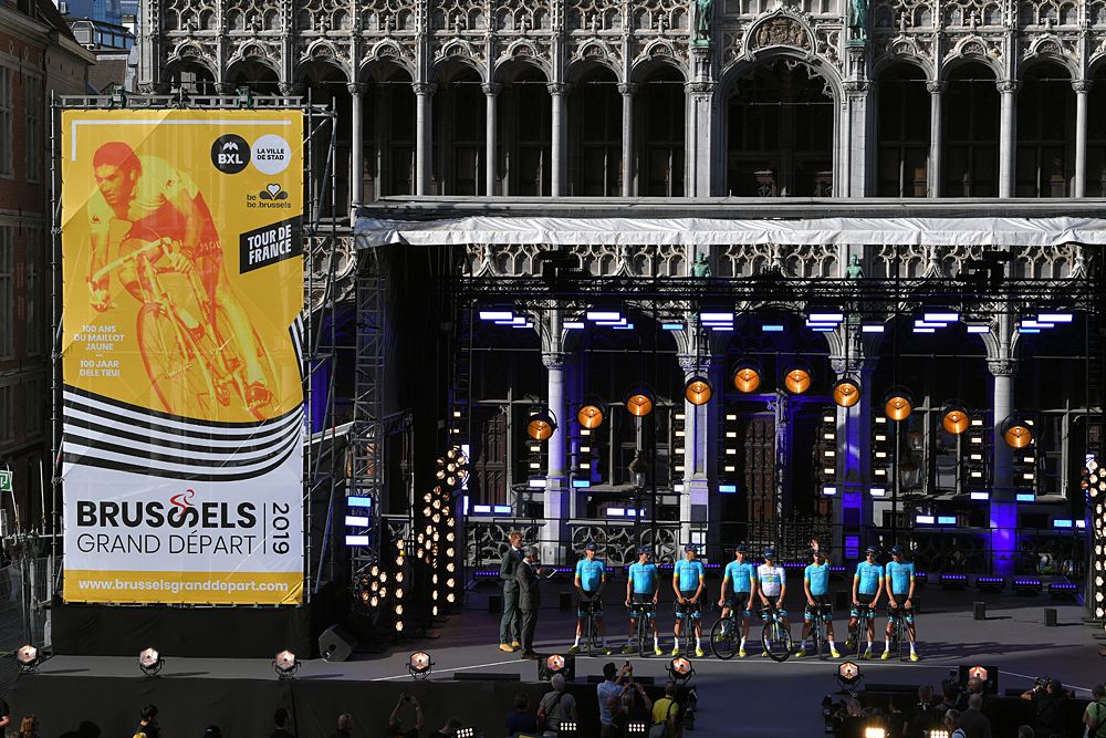 Astana on stage at the 2019 Tour de France