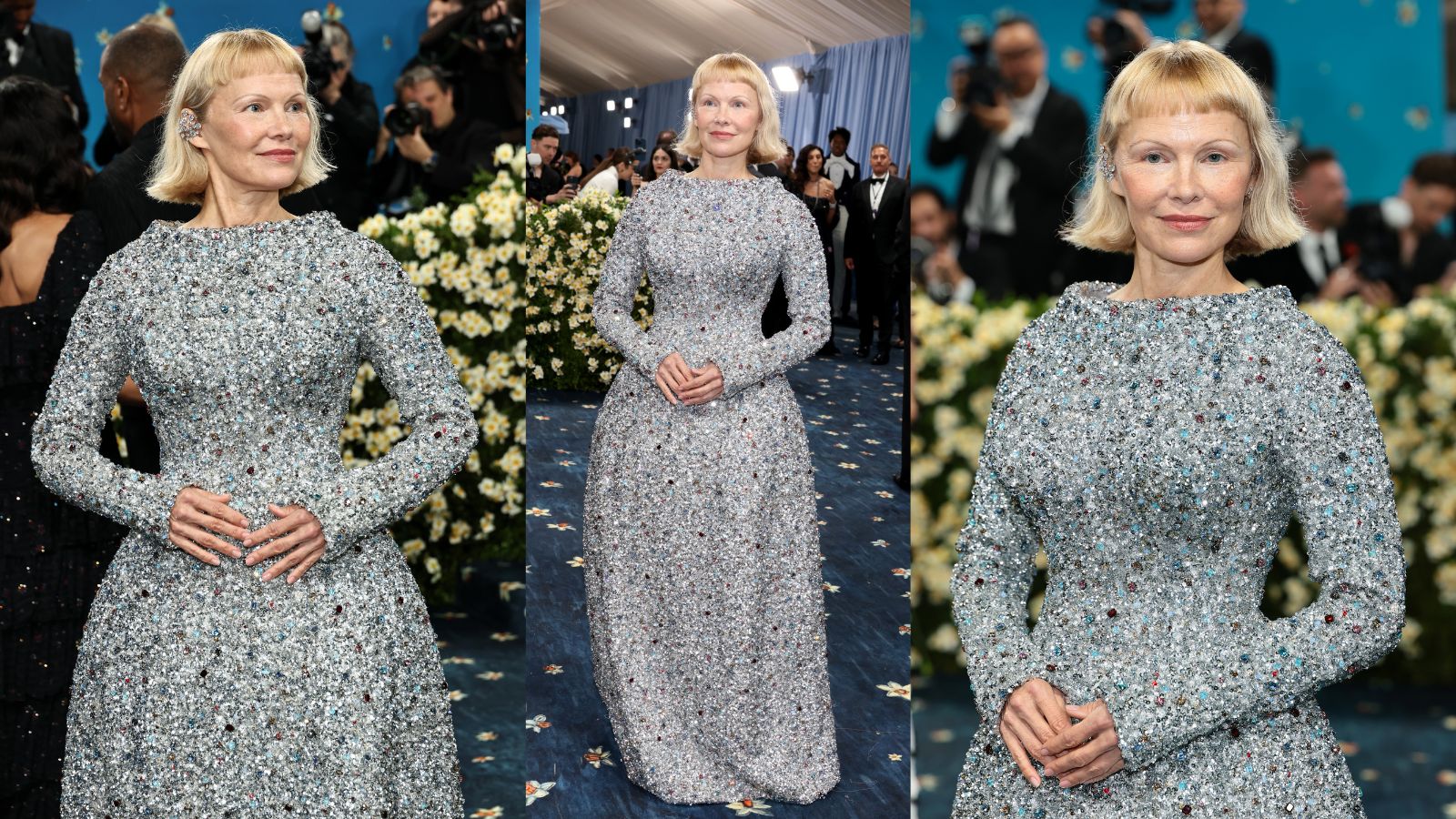 Pamela Anderson at the Met Gala 2025