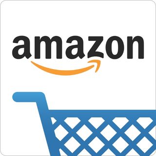 Amazon logo with shopping cart