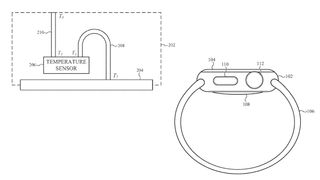 Apple Watch temperature sensor patent