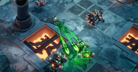 Using the poison sword in Lost in Random: The Eternal Die to attack foes at a distance