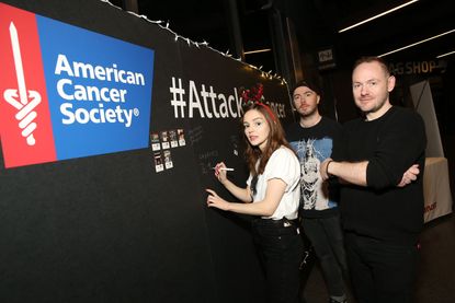 People at an American Cancer Society event.