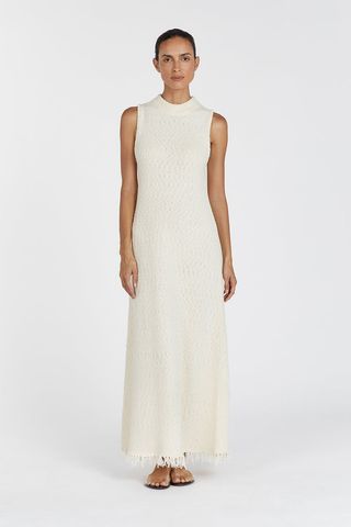 Dakota Natural High Neck Maxi Dress