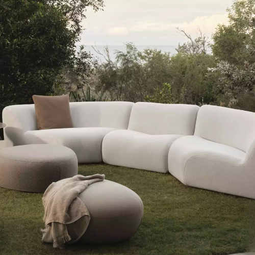 kingliving, 1977 Outdoor Modular Curve 3 Seater Sofa