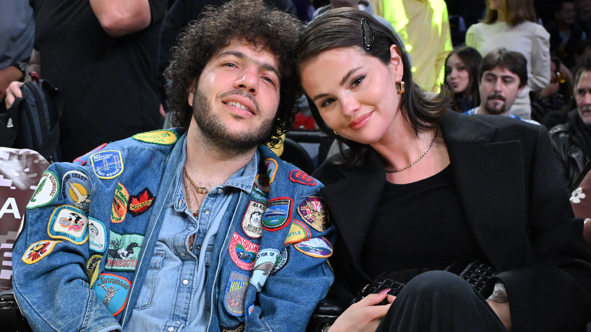 Selena Gomez celebrated Benny Blanco's birthday in denim mini shorts and bedazzled cowboy boots