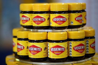 Several containers of Vegemite.