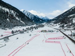 A bird's eye view of the Val di Sole course