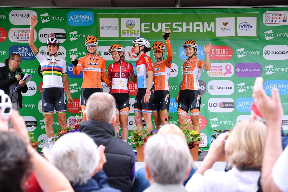 Boels Dolmans on stage before the start of stage 4 at the OVO Energy Women's Tour