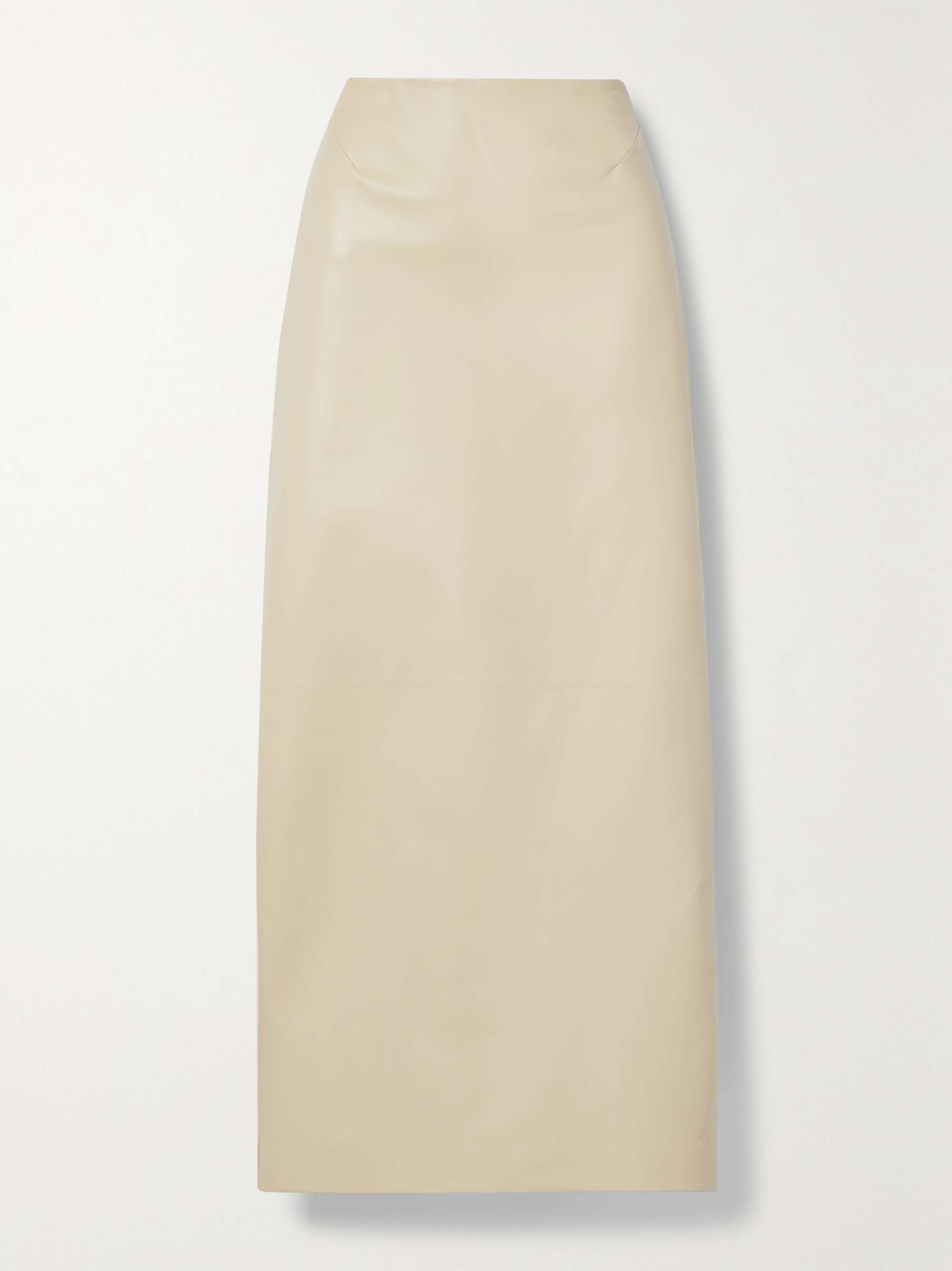 Berth Leather Maxi Skirt