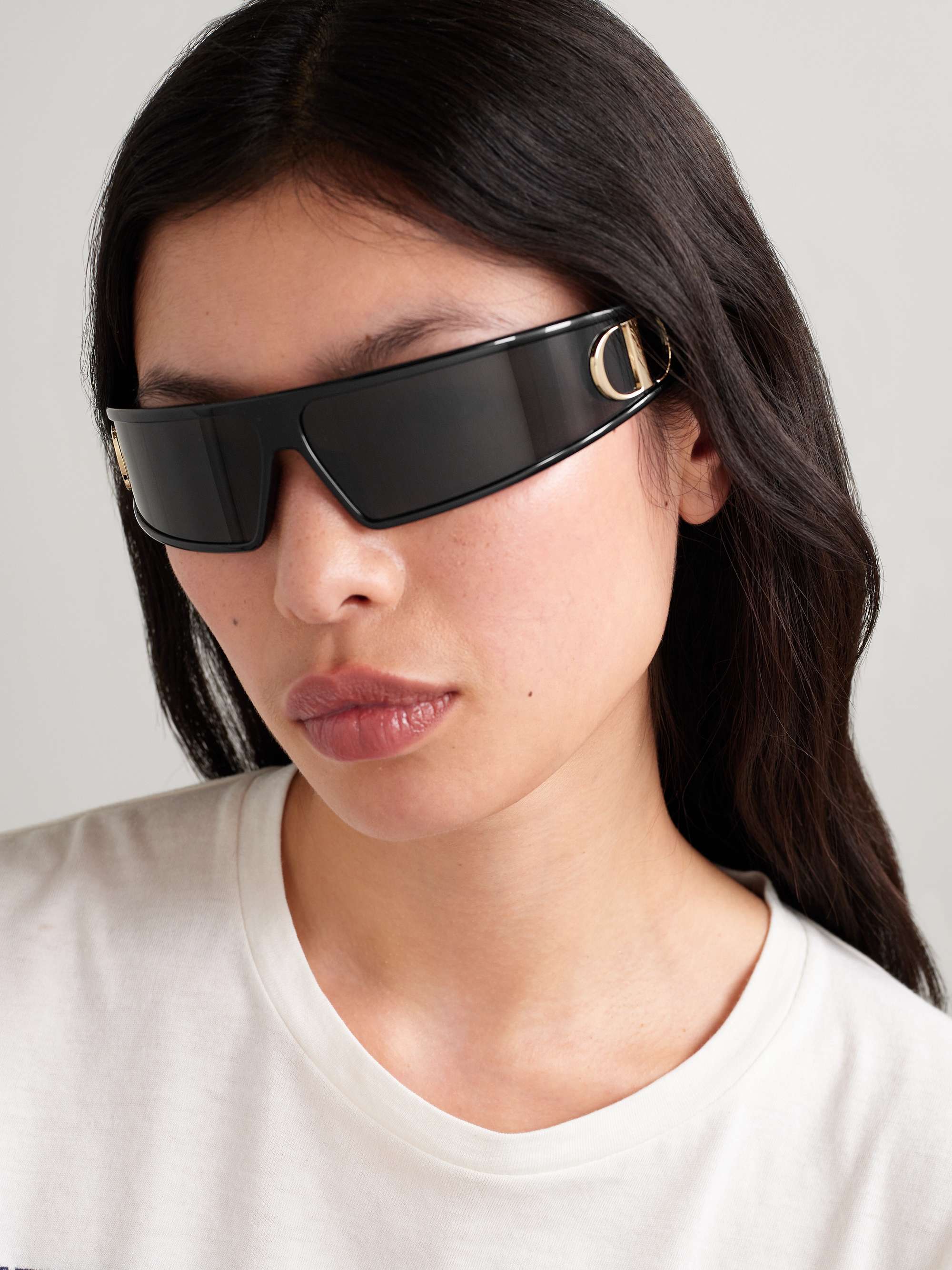 Verydior M1u Wrap-Around Acetate Sunglasses