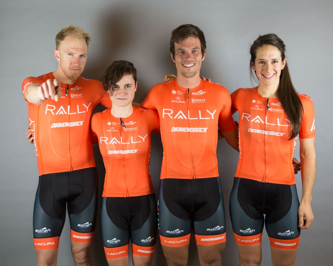 One team: Rob Britton, Heidi Franz, Evan Huffman, and Sara Bergen.