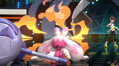 A pokemon prepares for battle