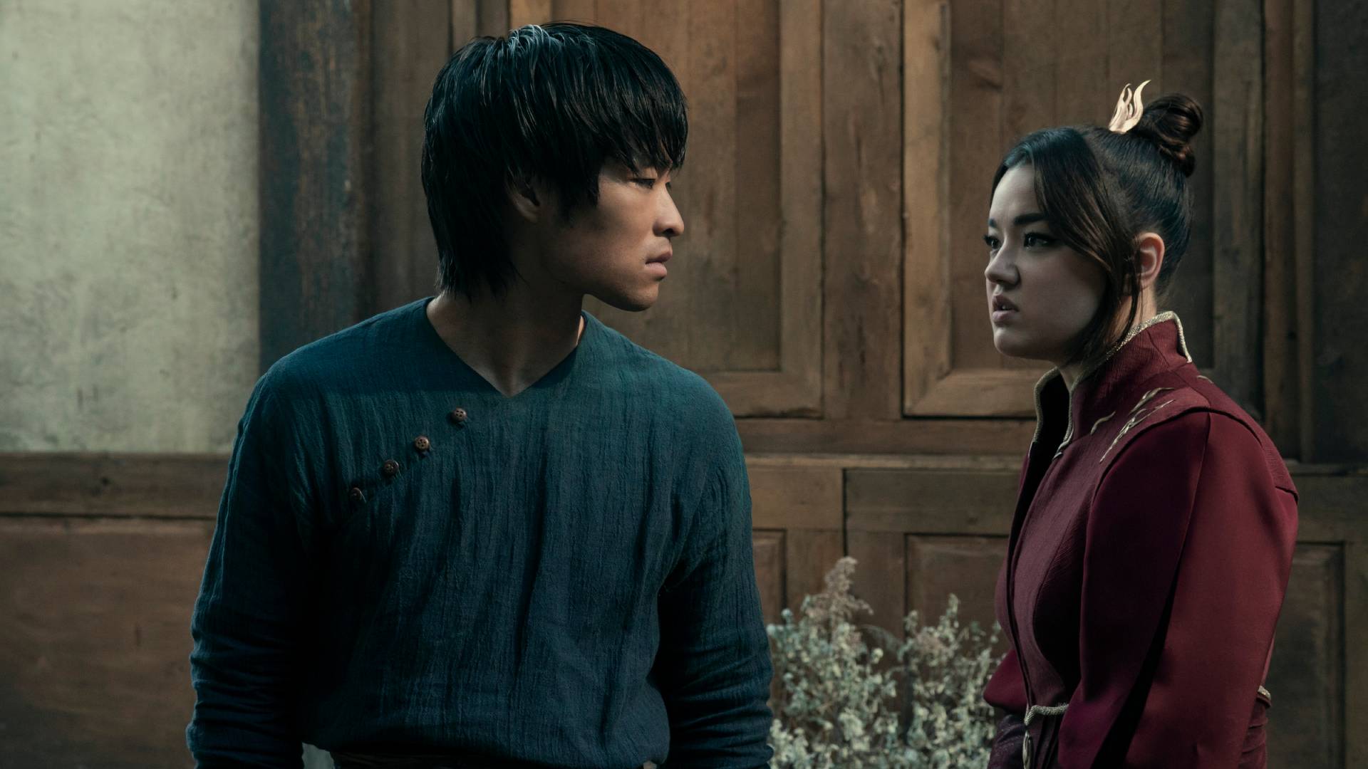 Dallas Liu as Zuko and Elizabeth Yu as Azula in Avatar: The Last Airbender season 2