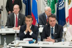 France's Emmanuel Macron and Brazil's Jair Bolsonaro