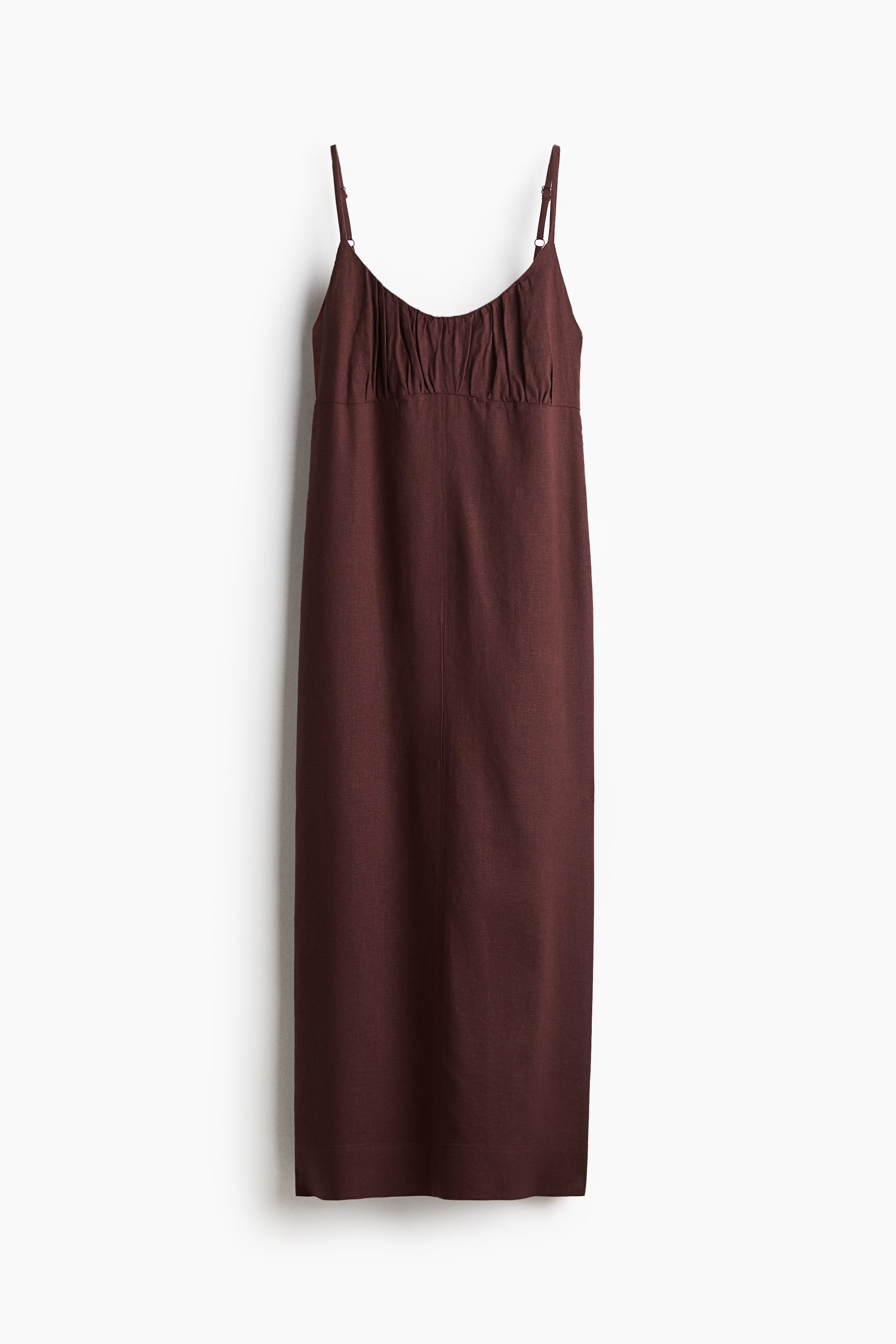Linen-Blend Strappy Dress