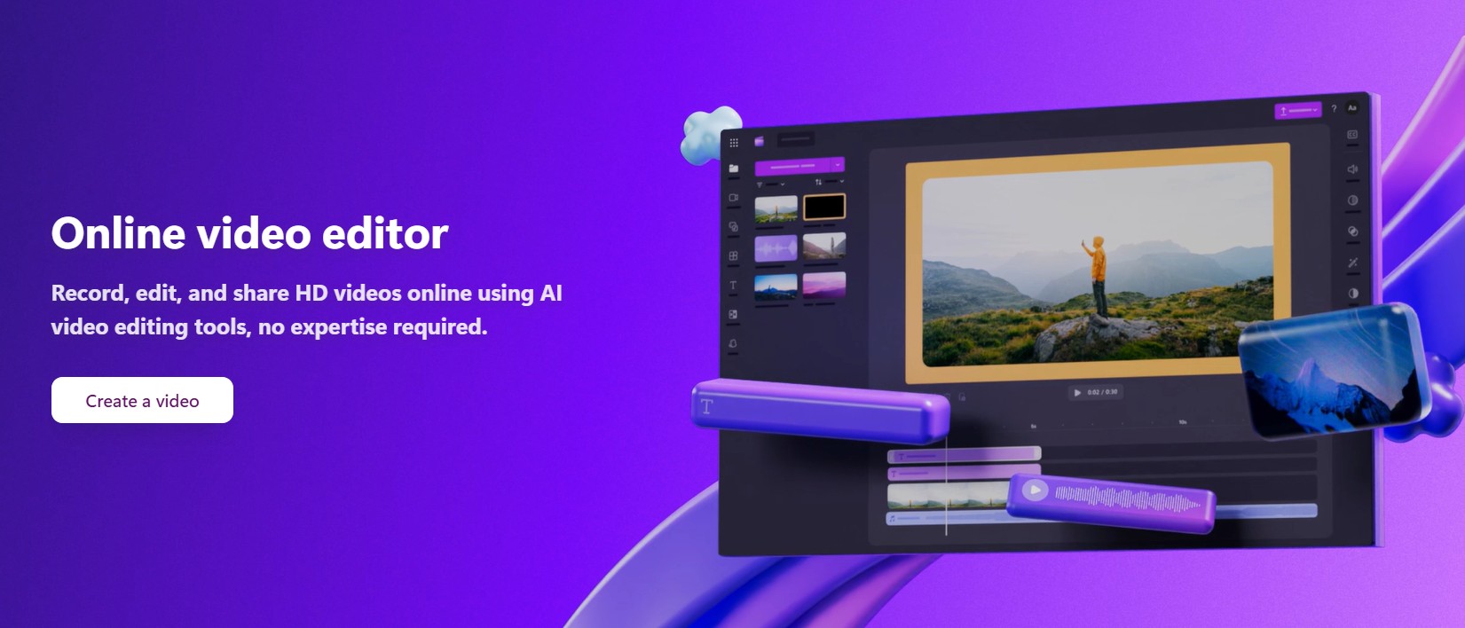 Microsoft Clipchamp hero image
