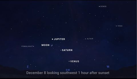 watch the moon shine near venus tonight on its way toward saturn and jupiter space