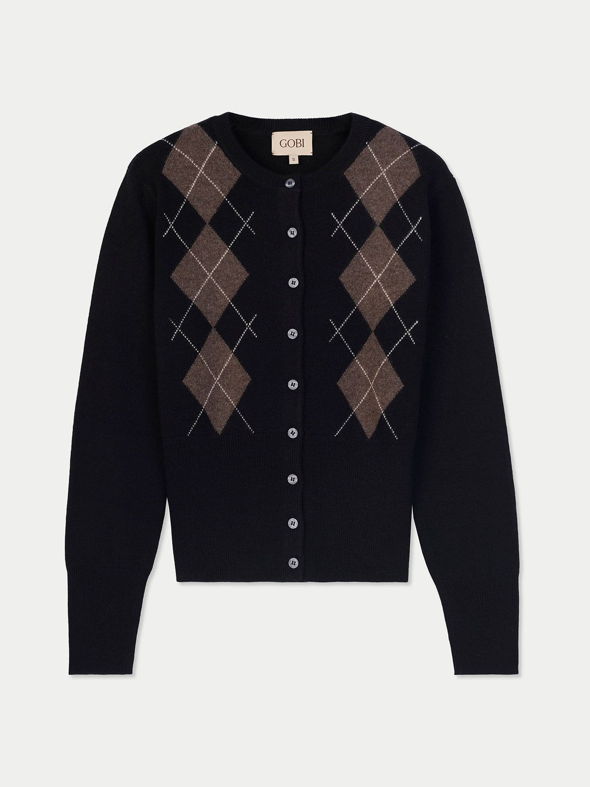 Cashmere Argyle Cardigan