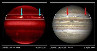 Giant Storms Erupt on Jupiter