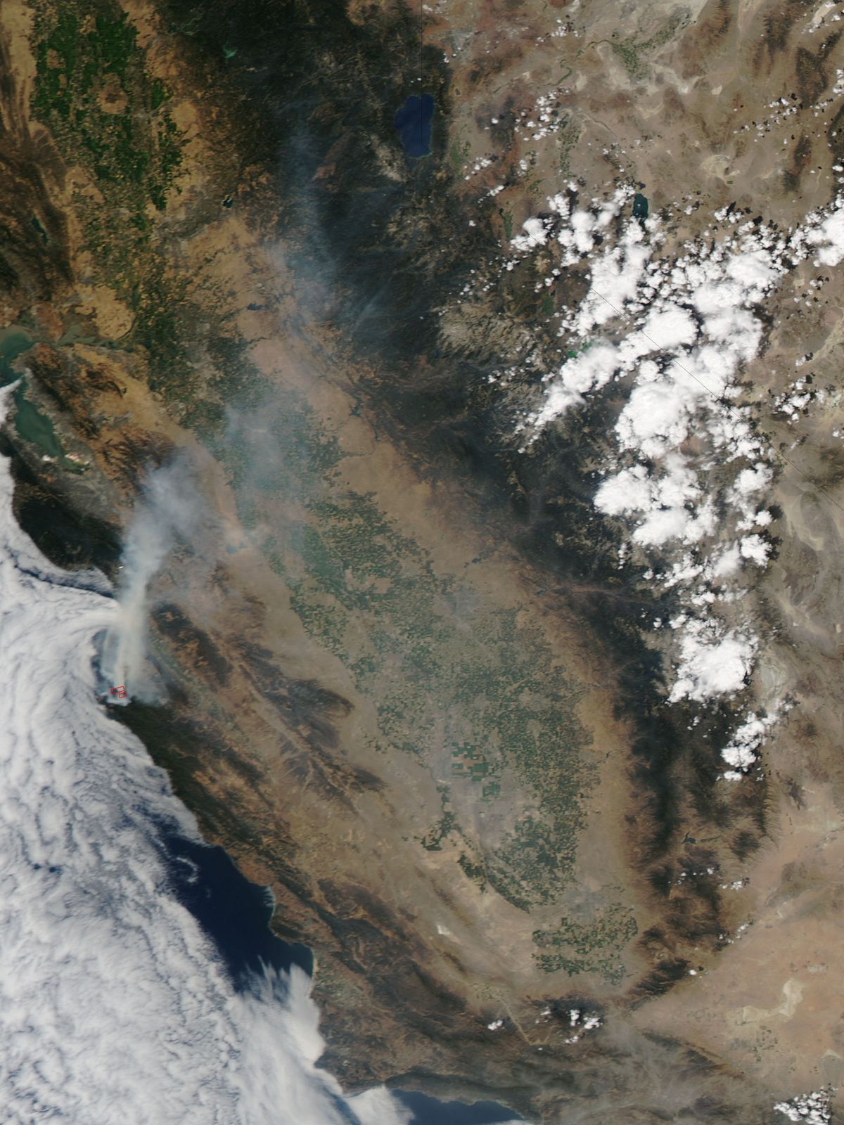 Giant Wildfire In California Seen From Space By NASA Satellite | Space