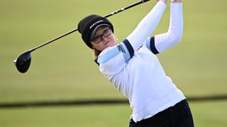 Brooke Henderson takes a shot at the AIG Women's Open