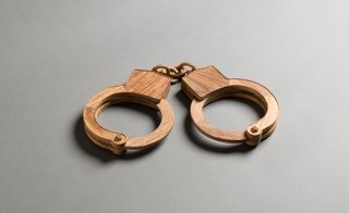 Wooden handcuffs