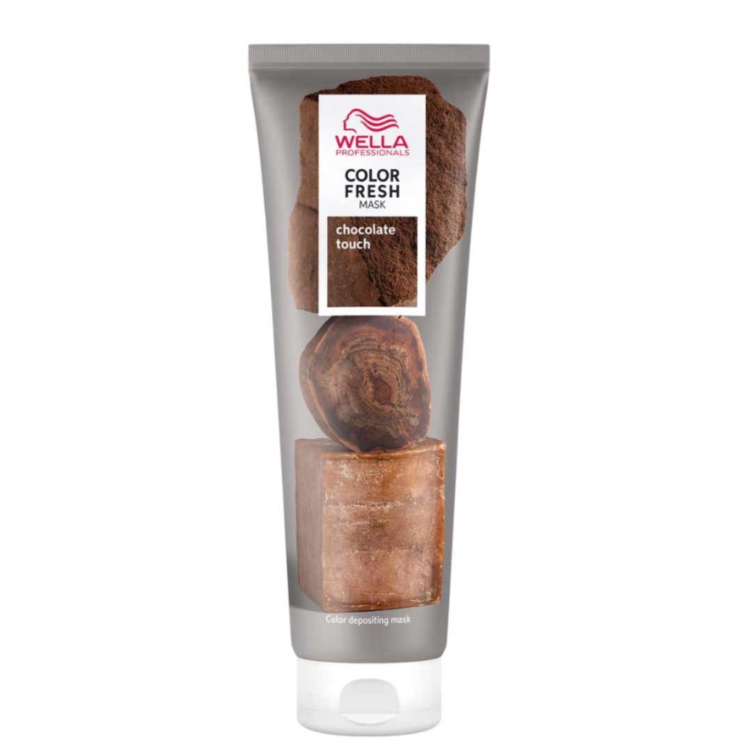 A product shot of the Wella Professionals Care Color Fresh Semi-Permanent Colour Mask - Chocolate Touch, on a white background