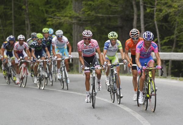 Contador just before his attack