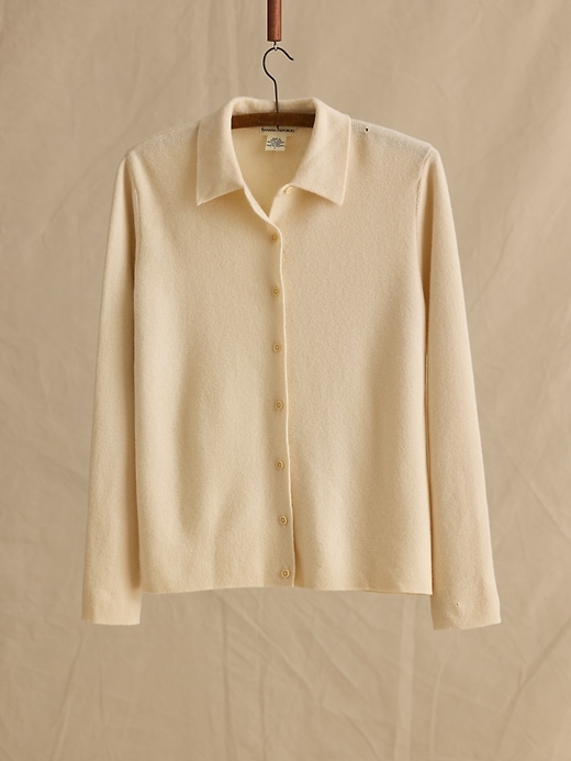 Archive Lambswool Button-Down Blouse Women's Size L