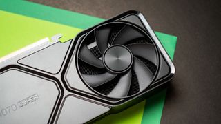 Exhaust fan of NVIDIA RTX 4070 Super Founders Edition