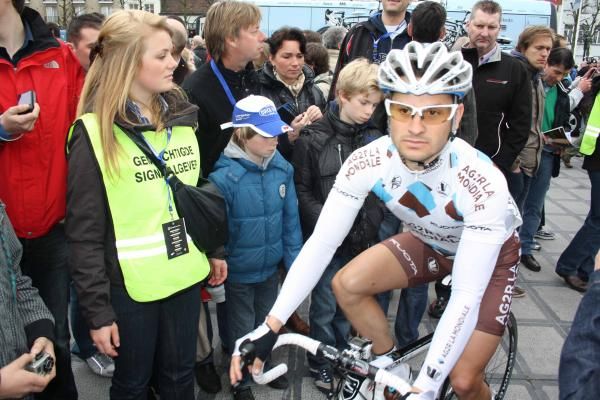 Yuriy Krivtsov (Ag2r-La Mondiale) before the 2011 Tour of Flanders.