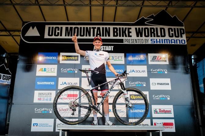 Markus Schulte-Luenzum on the podium