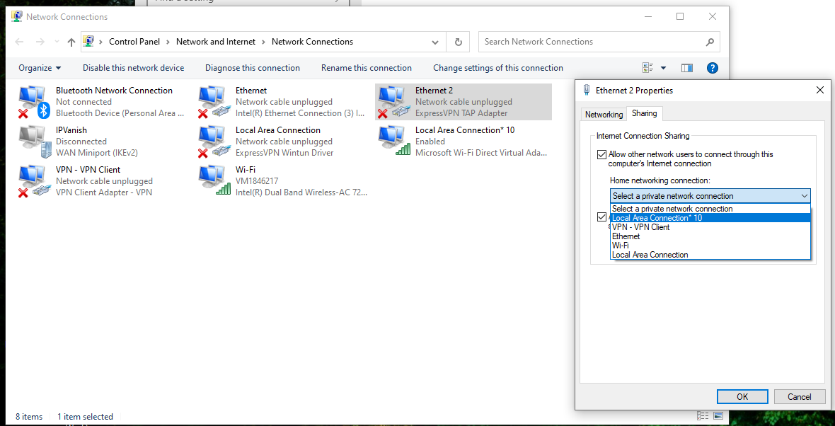 How to share VPN with a virtual router