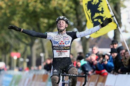 Michael Vanthourenhout (BKCP - Powerplus) soloed to victory at the Koppenbergcross, the second round of the bpost Bank Trofee