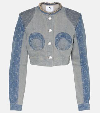 Regenerated Cropped Denim Jacket