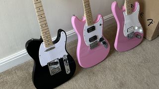 Squier Sonic Telecaster, Mustang and Stratocaster