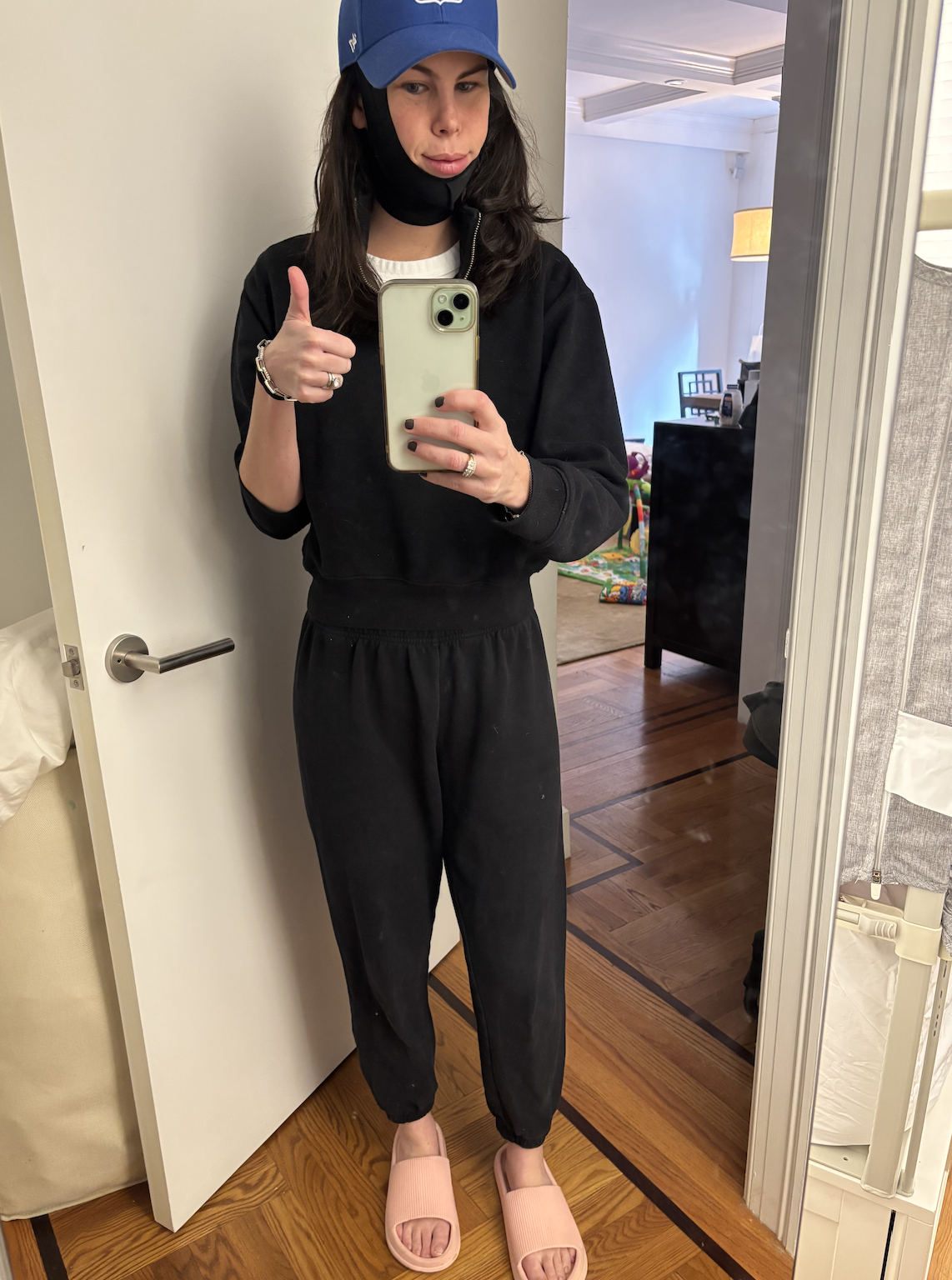 Diana directly after her FaceTite procedure.