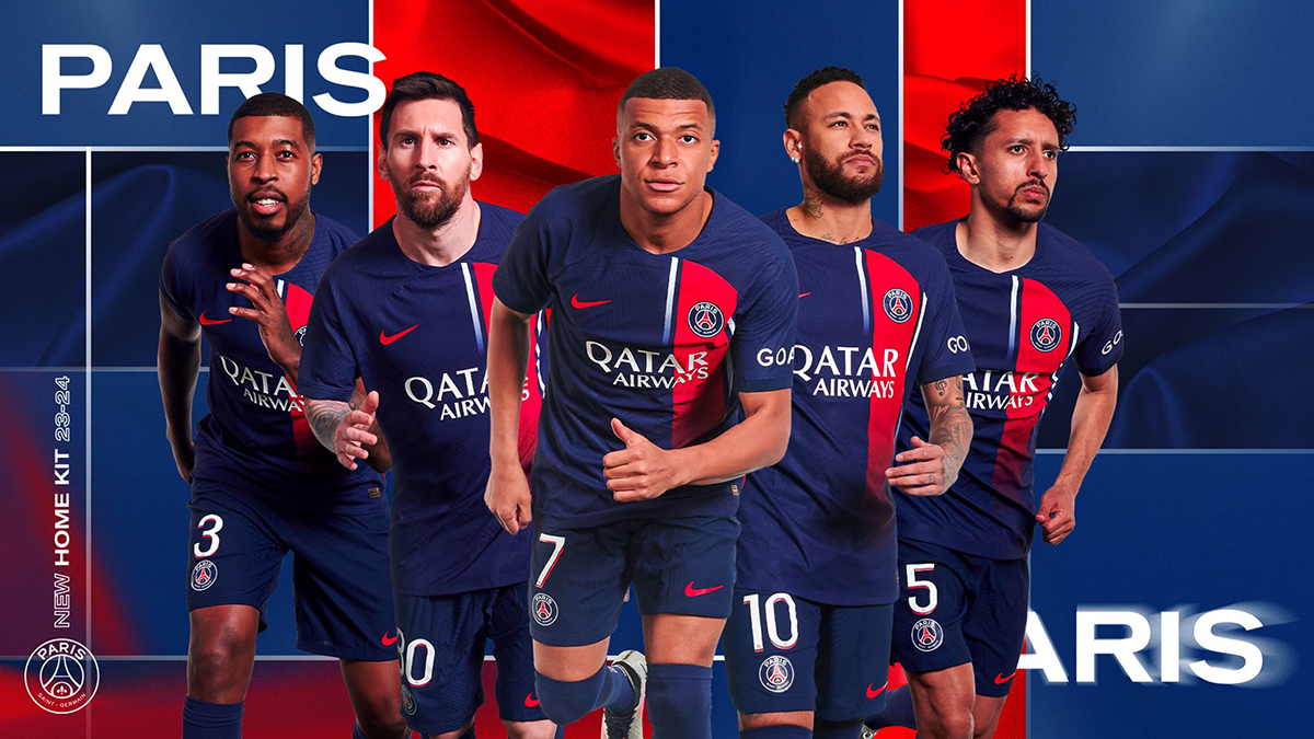 The new PSG home kit 2023/24 is out and it's a great Ronaldinho