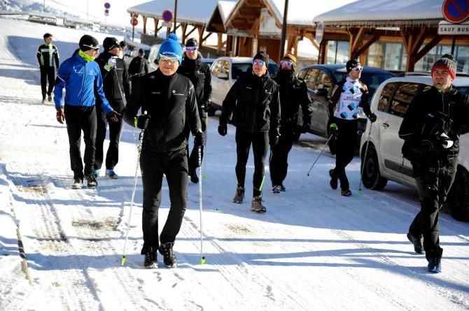 AG2R La Mondiale team building camp in Montgenevre