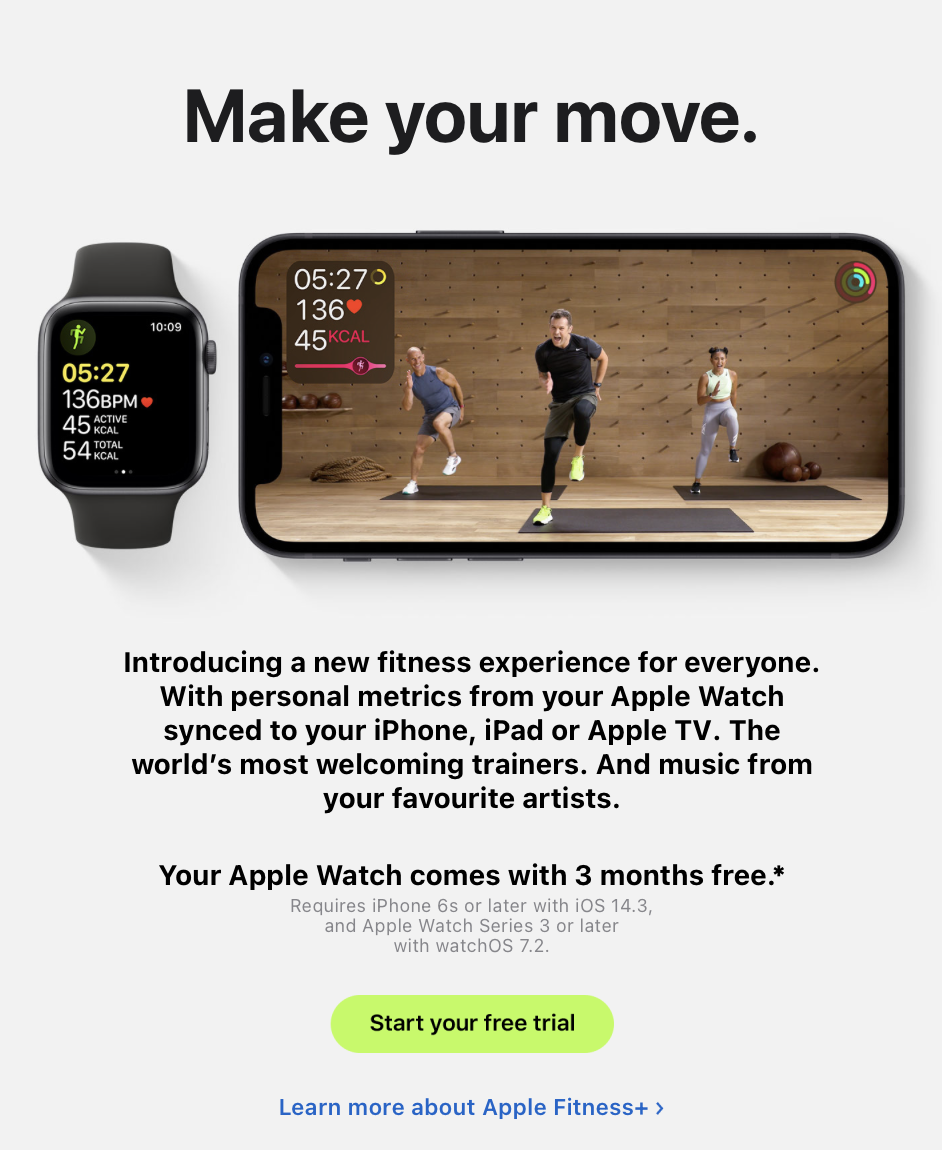 Apple email marketing example