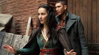 Jessie Mei Lin as Alina and Archie Renaux as Mal in Shadow and Bone season 2