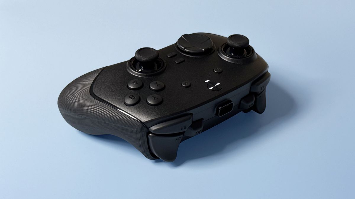 Razer Wolverine V3 Pro 8K Pro controller on a light blue background